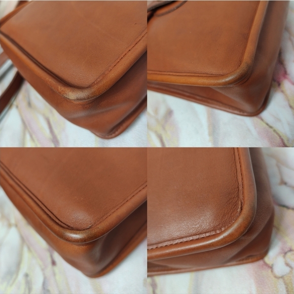 Vintage Coach 9930 Murphy Bag British Tan Made in USA - Picture 14 of 14